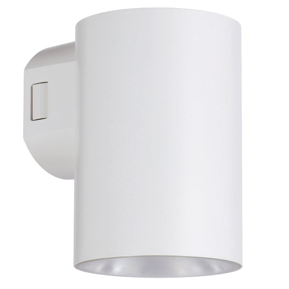 Telbix Stina 1 Light Exterior 9W LED Wall Light in Black or White - Mases LightingTelbix