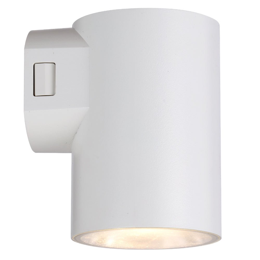 Telbix Stina 1 Light Exterior 9W LED Wall Light in Black or White - Mases LightingTelbix