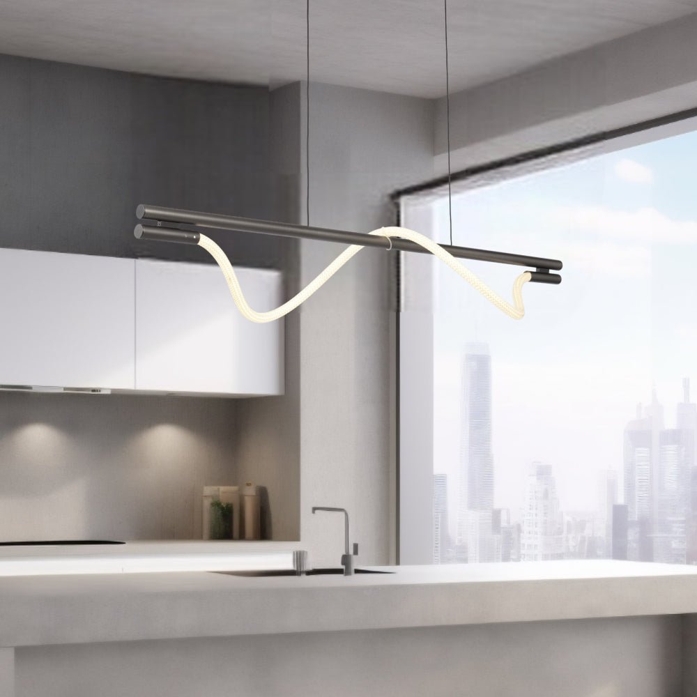 Telbix Taft 1200mm LED Pendant Gun Metal - TAFT PE120-GM