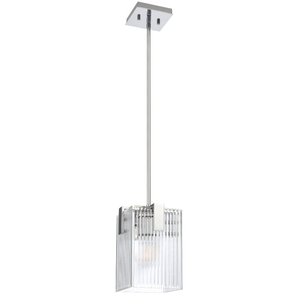 Telbix Telbix Pelion 1 Light Pendant Chrome PELION PE1-CH