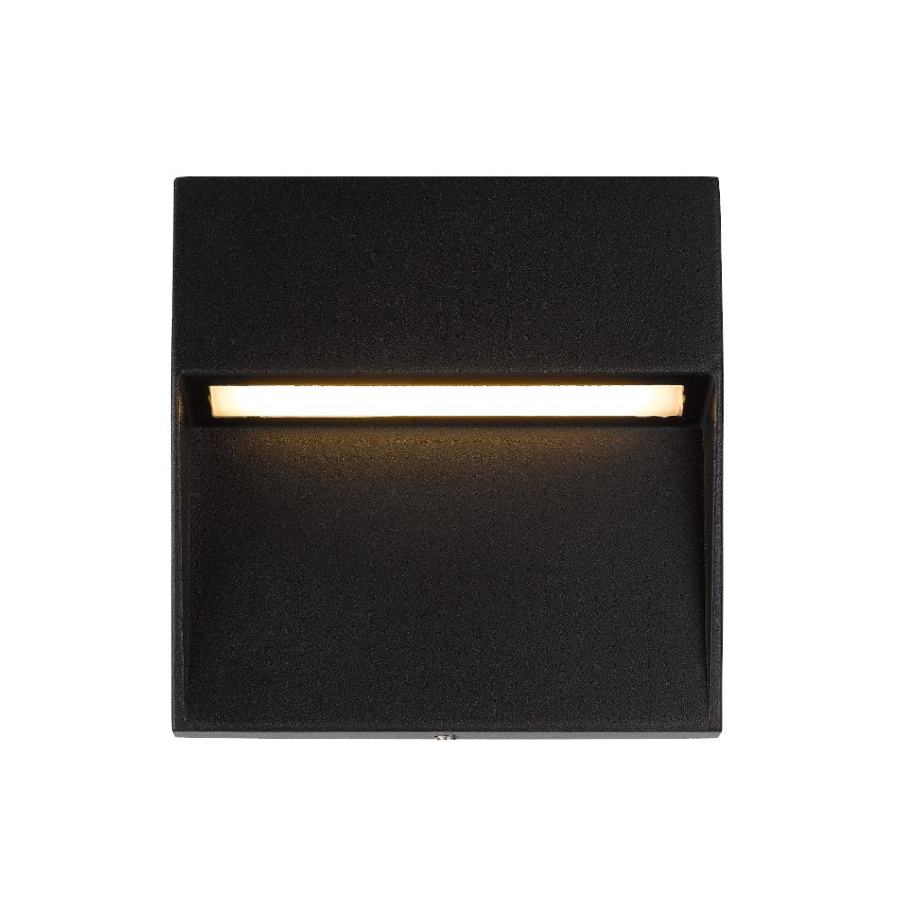 Telbix Terin Square or Round LED Step Wall Light in Black, Verde Green and White