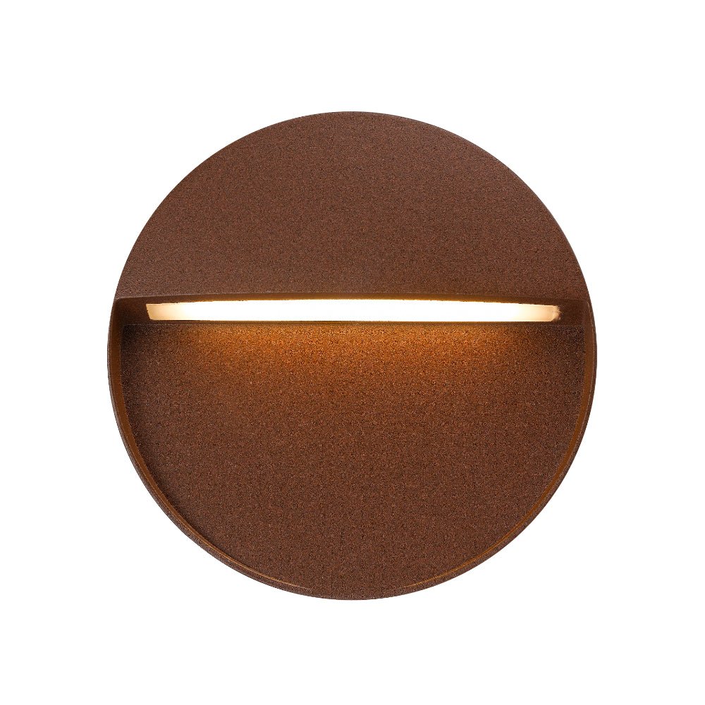 Telbix Terin Square or Round LED Step Wall Light in Black, Verde Green and White