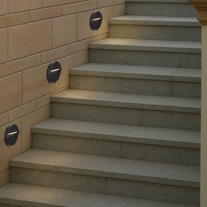 Telbix Terin Square or Round LED Step Wall Light in Black, Verde Green and White - Mases LightingTelbix