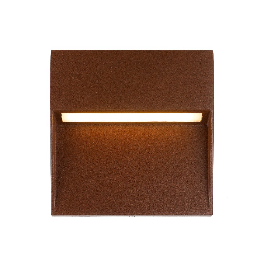 Telbix Terin Square or Round LED Step Wall Light in Black, Verde Green and White