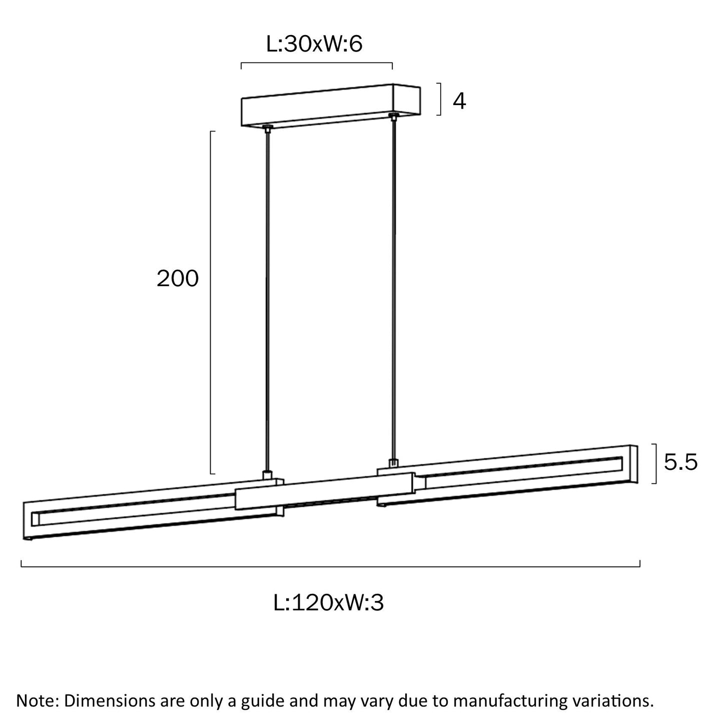Telbix THORIN 120 PENDANT THORIN PE120 - WH - Mases LightingTelbix