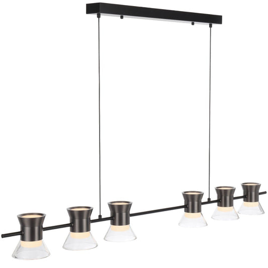 Telbix Tipico 6 Light LED Pendant Gun Metal TIPICO PE6 - GM - Mases LightingTelbix