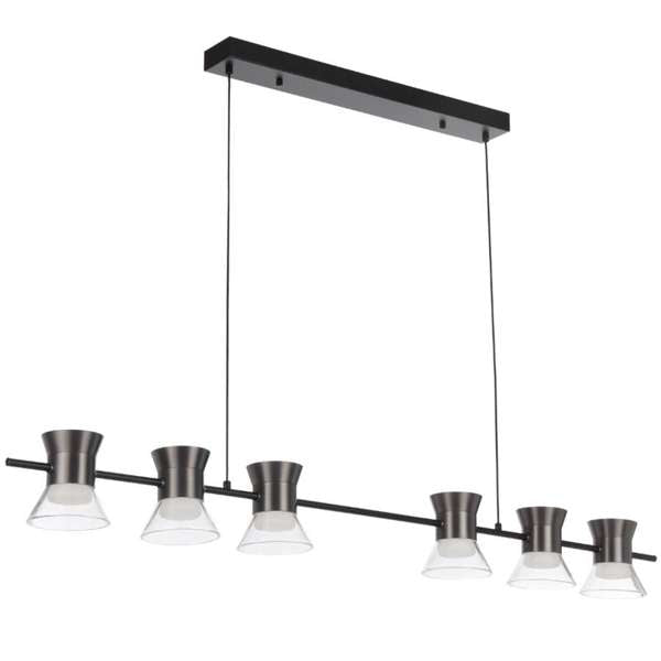 Telbix Tipico 6 Light LED Pendant Gun Metal TIPICO PE6 - GM - Mases LightingTelbix