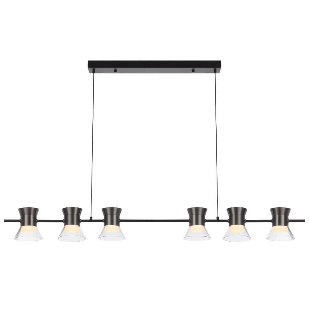Telbix Tipico 6 Light LED Pendant Gun Metal TIPICO PE6 - GM - Mases LightingTelbix