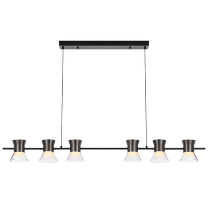 Telbix Tipico 6 Light LED Pendant Gun Metal TIPICO PE6 - GM - Mases LightingTelbix