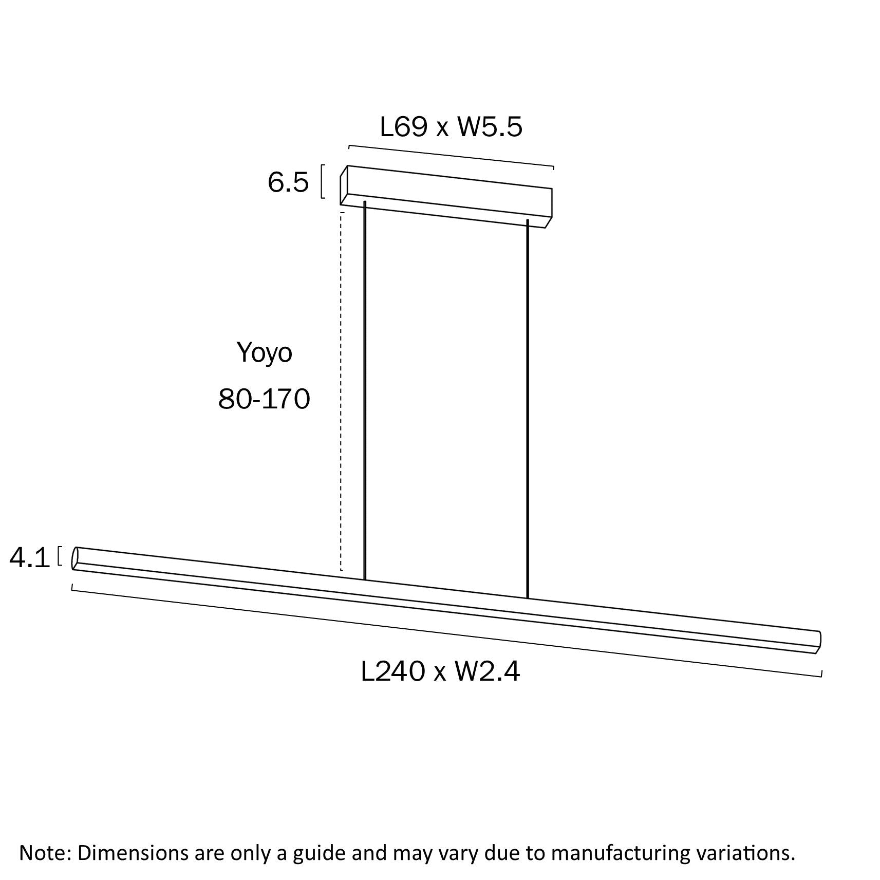Telbix Torben 240 Linear Pendant