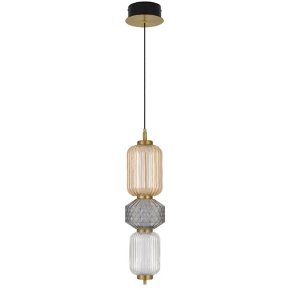 Telbix Torso 3 Light LED Pendant Brass TORSO PE3 - BRS - Mases LightingTelbix