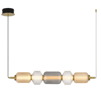 Telbix Torso 5 Light LED Pendant Brass TORSO PE5 - BRS - Mases LightingTelbix