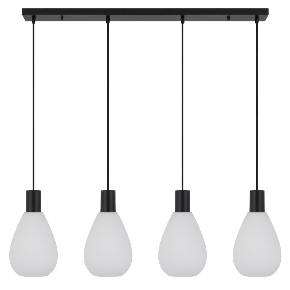 Telbix Tresor 4 Lights Pendant - Black Opal Matt - Mases LightingTelbix