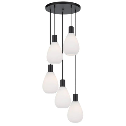Telbix Tresor 5 Lights Pendant - Black Opal Matt - Mases LightingTelbix