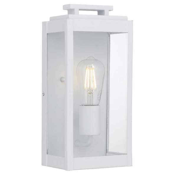 Telbix Truman 1 Light Exterior Wall Light White TRUMAN EX1 - WH - Mases LightingTelbix