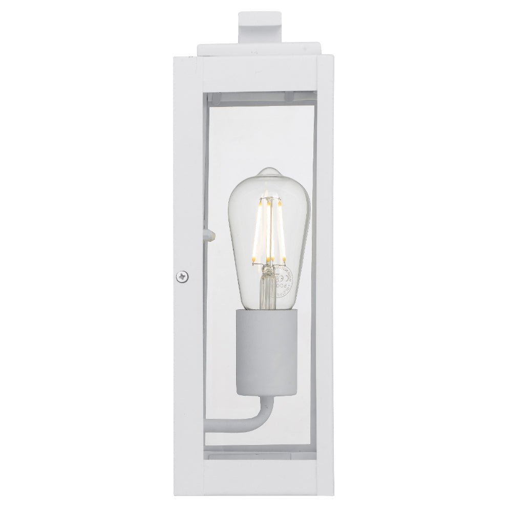 Telbix Truman 1 Light Exterior Wall Light White TRUMAN EX1-WH