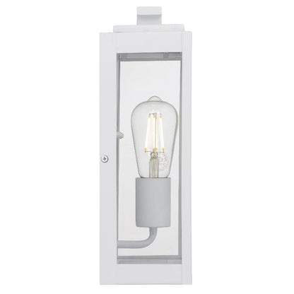 Telbix Truman 1 Light Exterior Wall Light White TRUMAN EX1 - WH - Mases LightingTelbix