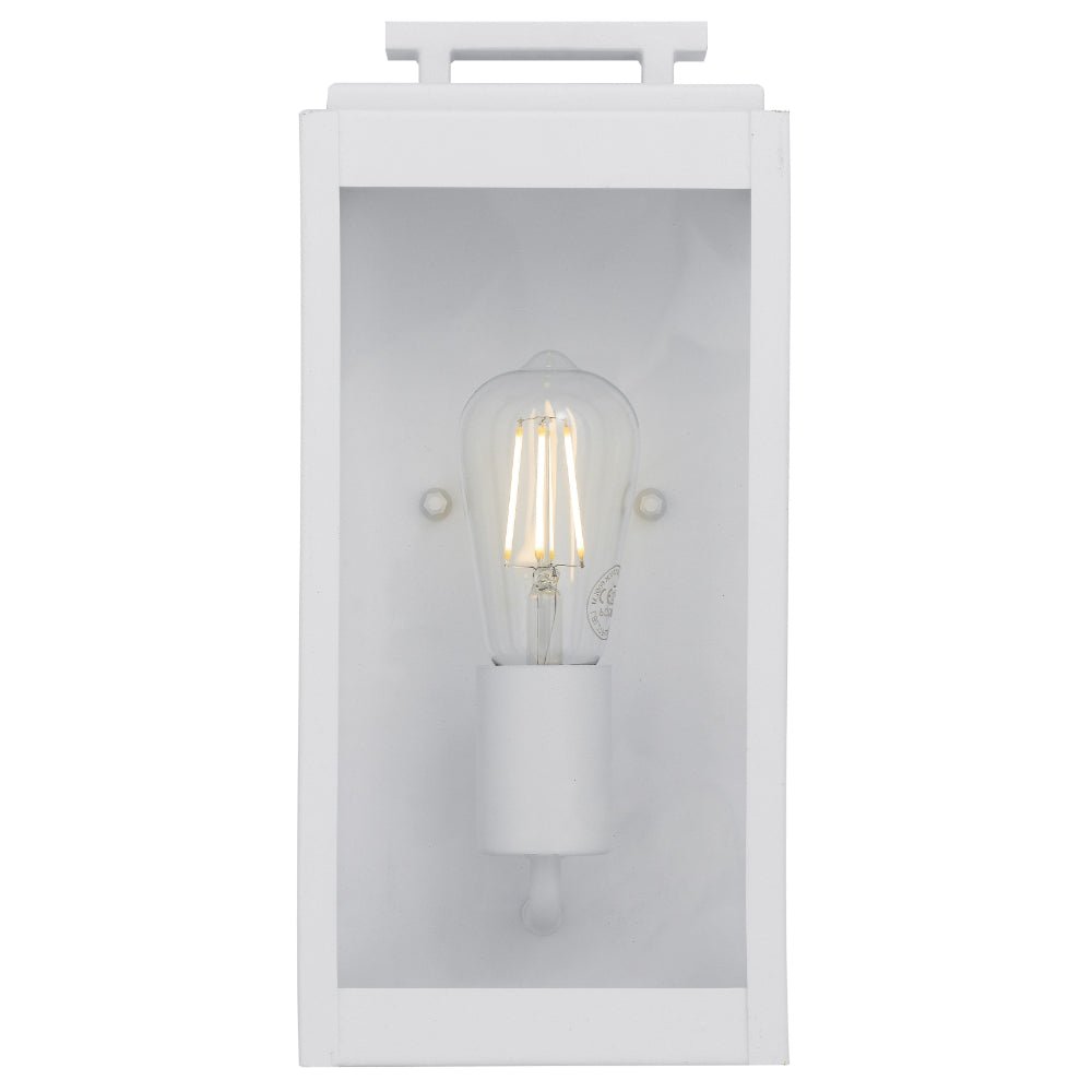 Telbix Truman 1 Light Exterior Wall Light White TRUMAN EX1 - WH - Mases LightingTelbix