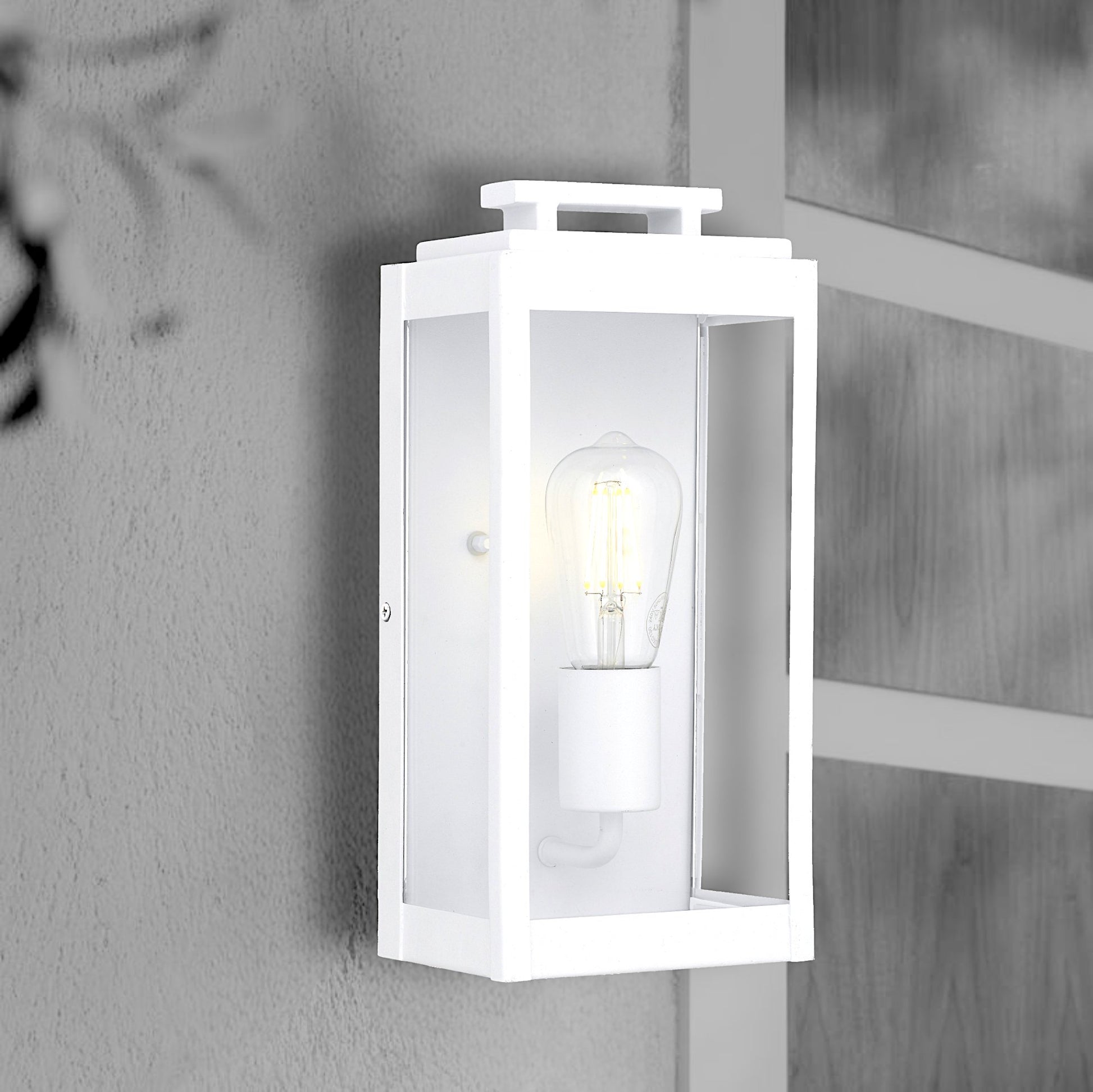 Telbix Truman 1 Light Exterior Wall Light White TRUMAN EX1 - WH - Mases LightingTelbix