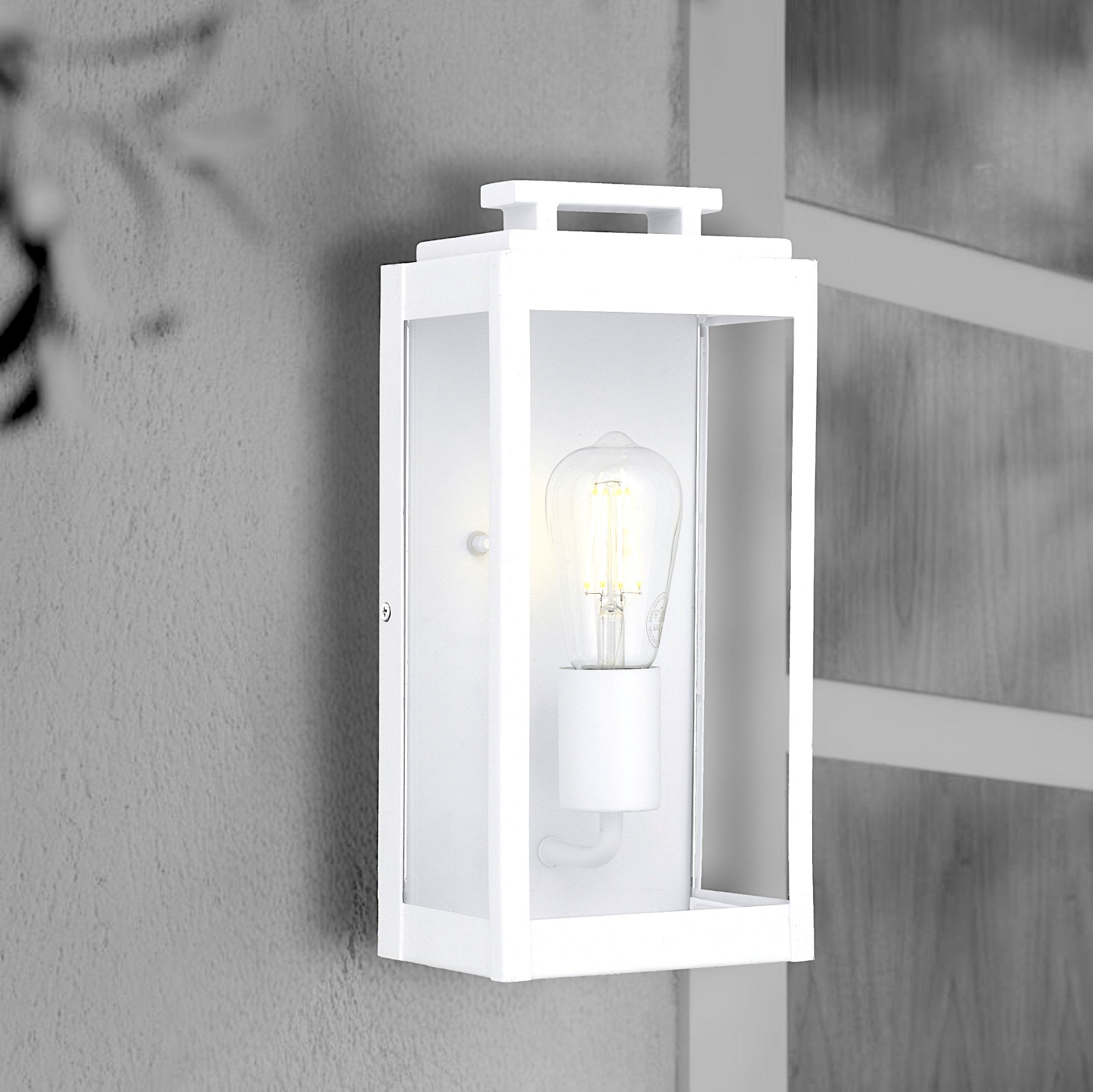 Telbix Truman 1 Light Exterior Wall Light White TRUMAN EX1-WH