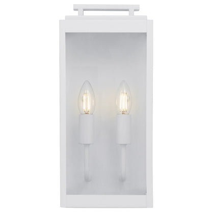 Telbix Truman 2 Light Exterior Wall Light White TRUMAN EX2 - WH - Mases LightingTelbix