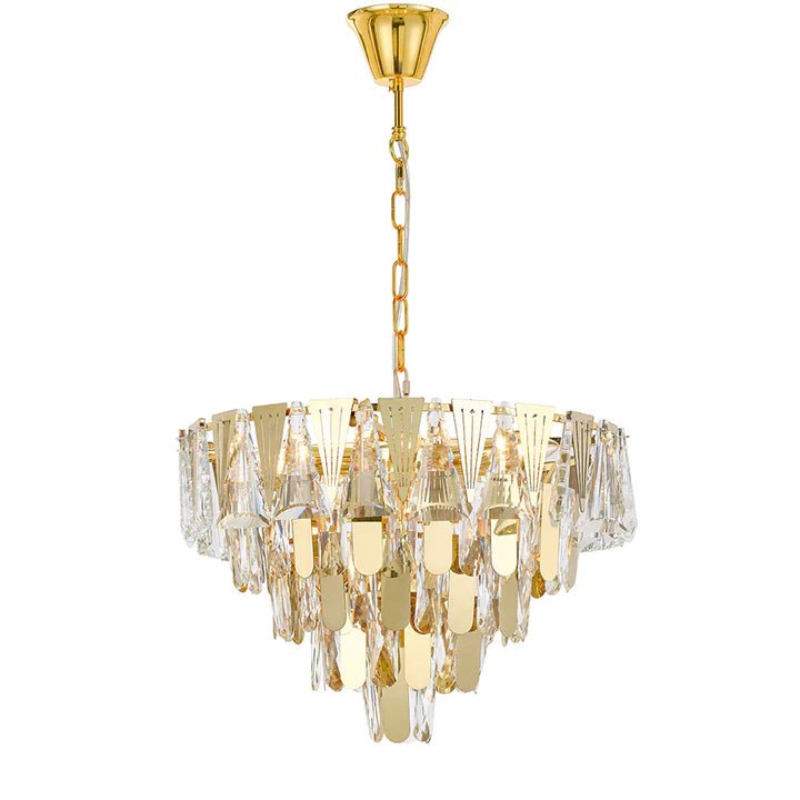 Telbix Valerie 50cm Pendant Chrome/Gold - Mases LightingTelbix