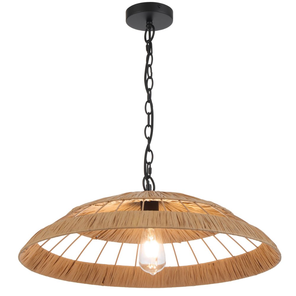 Telbix VALLEJO Pendant Light 60 and 80 Natural Color - Mases LightingTelbix