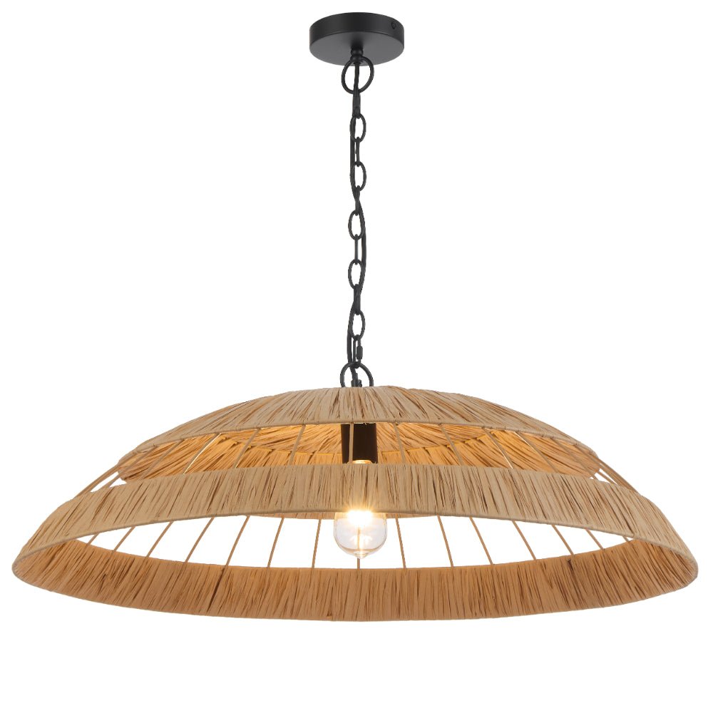 Telbix VALLEJO Pendant Light 60 and 80 Natural Color - Mases LightingTelbix