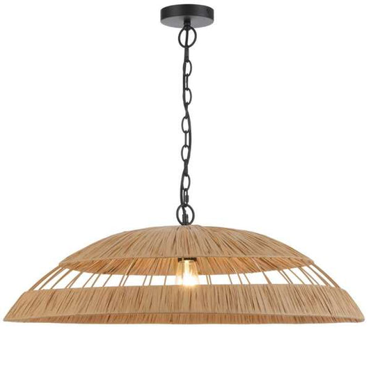Telbix VALLEJO Pendant Light 60 and 80 Natural Color - Mases LightingTelbix