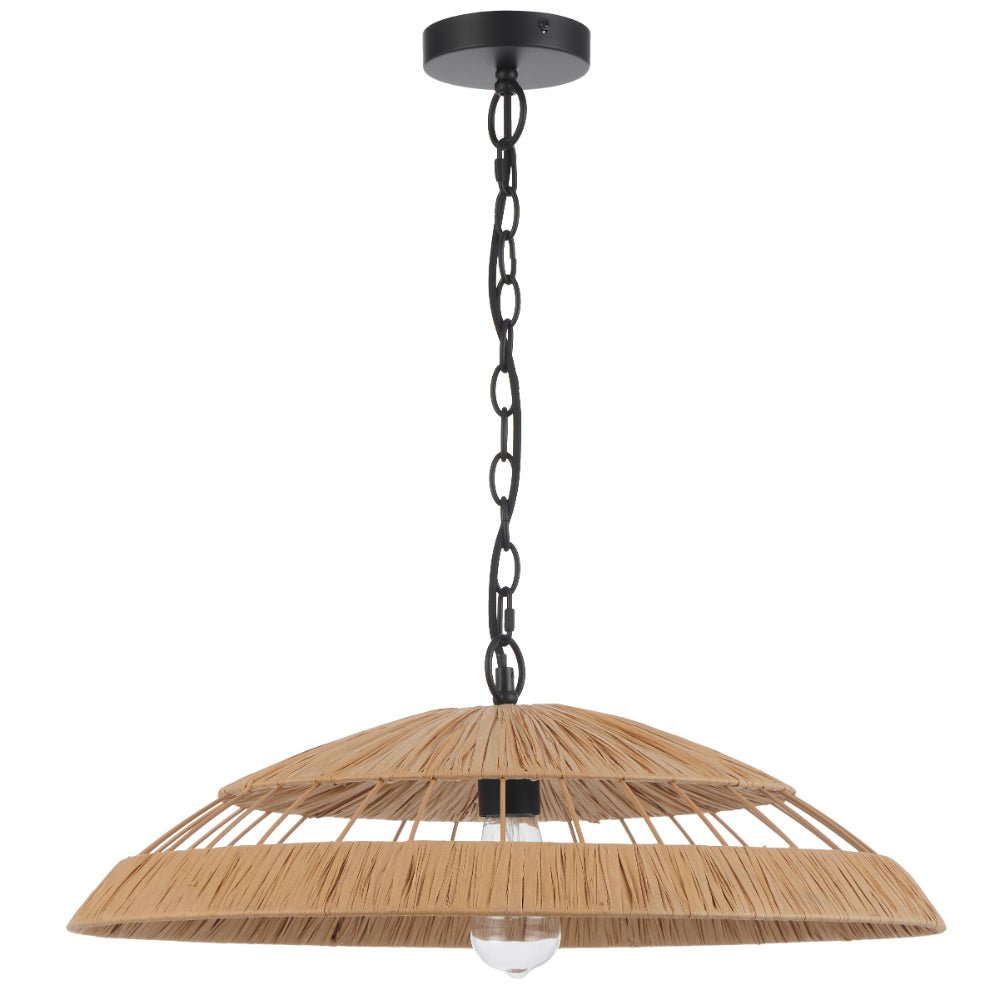 Telbix VALLEJO Pendant Light 60 and 80 Natural Color - Mases LightingTelbix