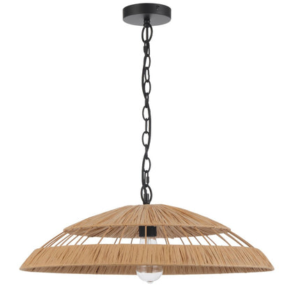 Telbix VALLEJO Pendant Light 60 and 80 Natural Color - Mases LightingTelbix