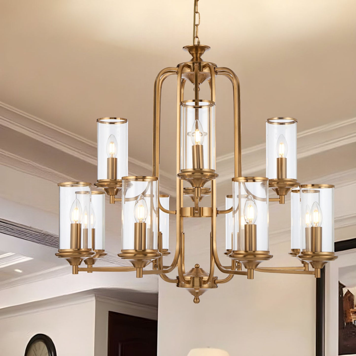 Telbix Velden 8+4 Light Pendant Copper VELDEN PE12 - CP - Mases LightingTelbix