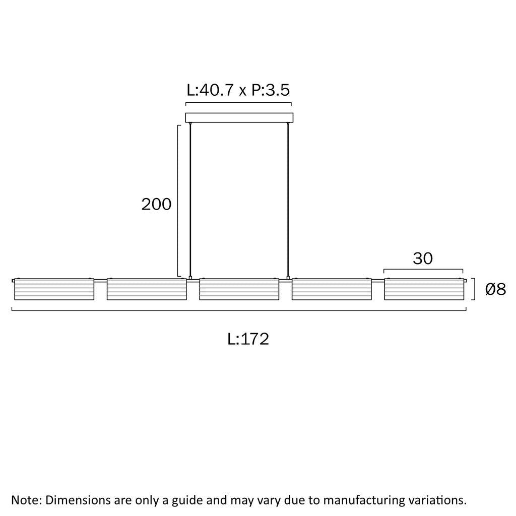 Telbix Voluto Linear Pendant Light - Mases LightingTelbix