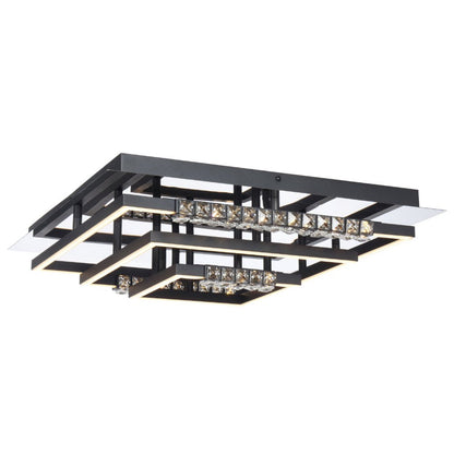 Telbix Zafra CTC Chrome/Black Sand/Crystal Light - Mases LightingTelbix