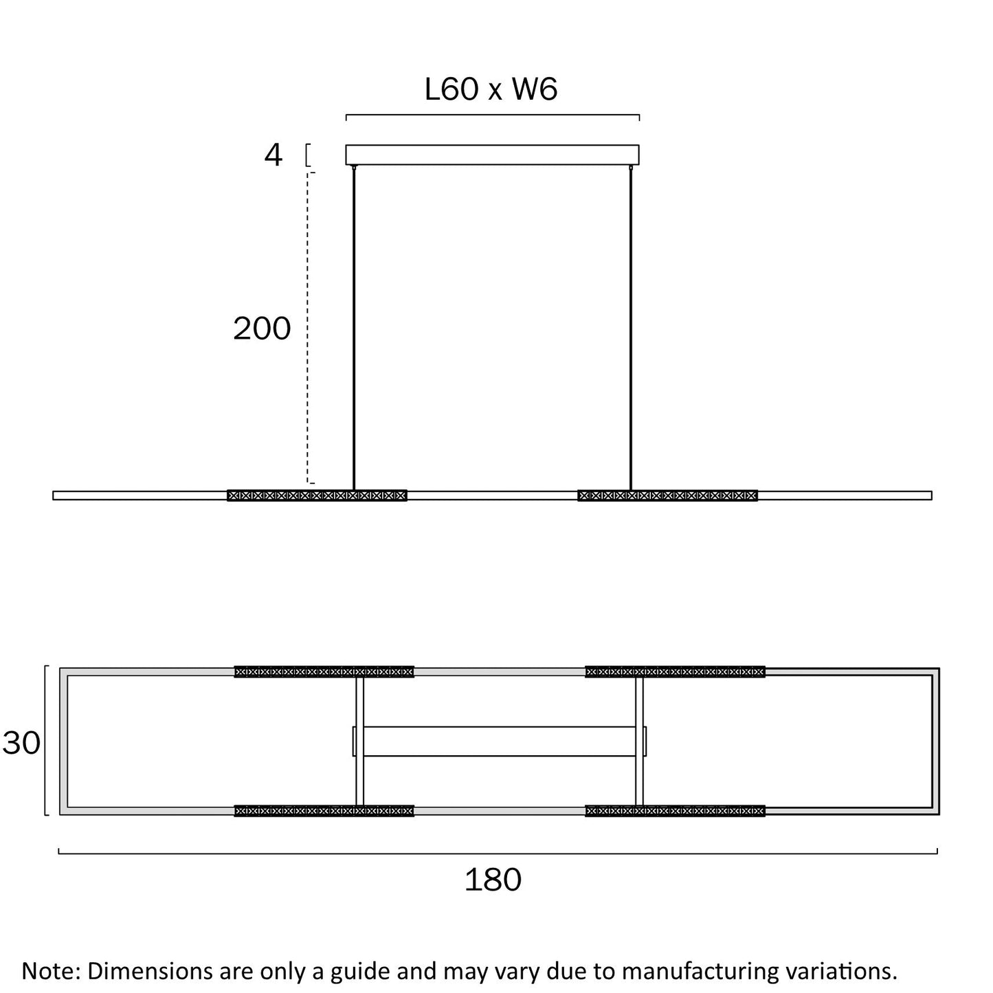 Telbix Zafra Rectangle Pendant - Mases LightingTelbix