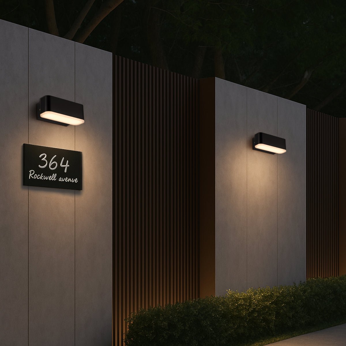 Telbix ZIRON 3CCT LED Exterior Wall Light (Available in Black & White, 10cm & 18cm)