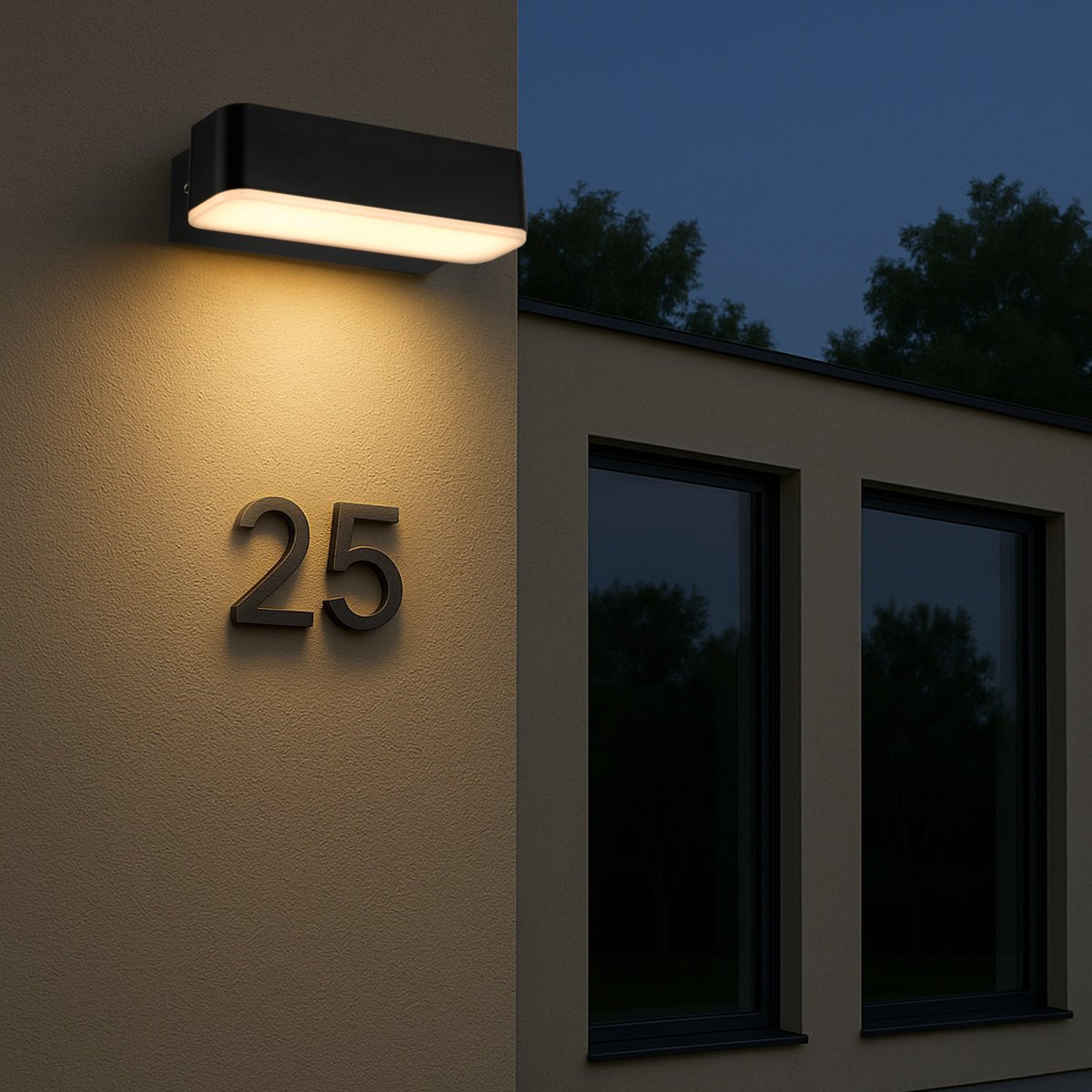 Telbix ZIRON 3CCT LED Exterior Wall Light (Available in Black & White, 10cm & 18cm)