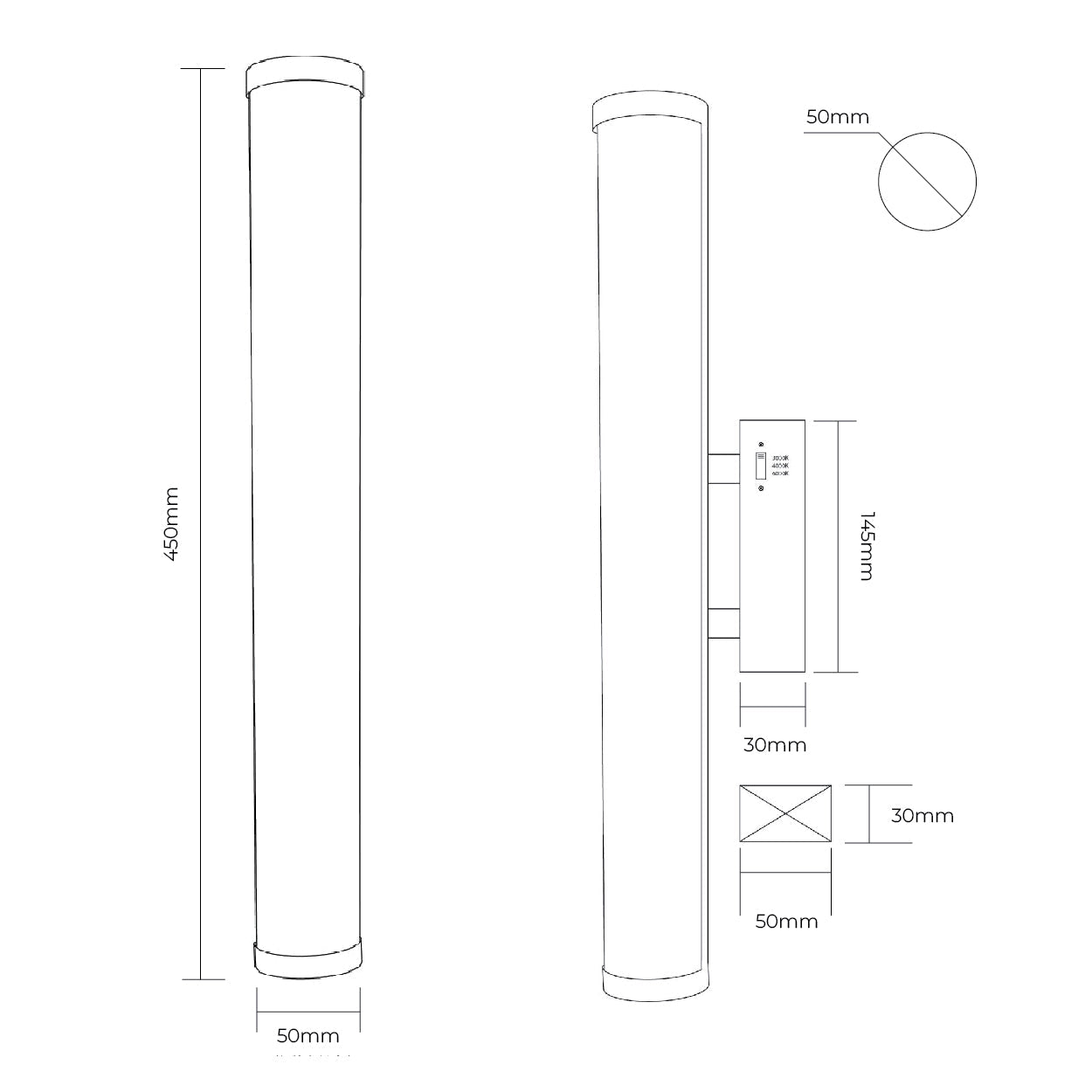 The Shadow Light Small Marble Wall Light | Lighting Creations - Mases LightingLighting Creations