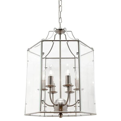 Timeless Glass Pendant Light in Satin Chrome (1/3/6 Light) - Mases LightingCougar Lighting