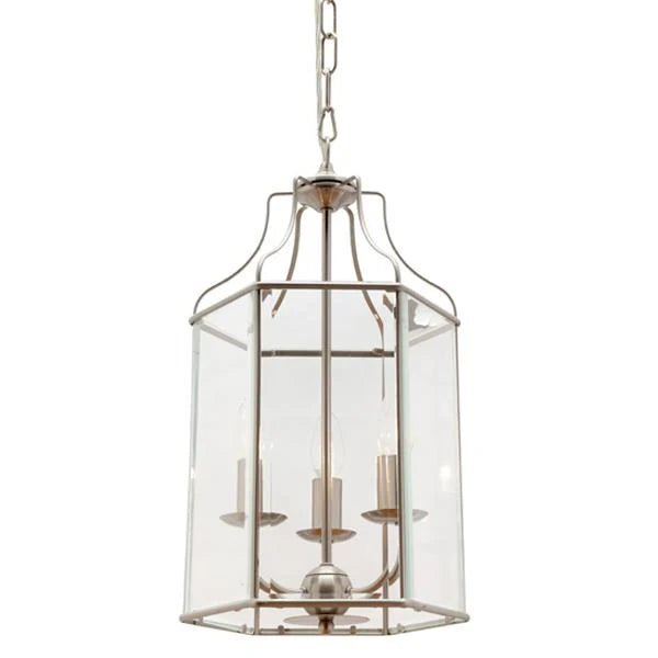 Timeless Glass Pendant Light in Satin Chrome (1/3/6 Light) - Mases LightingCougar Lighting