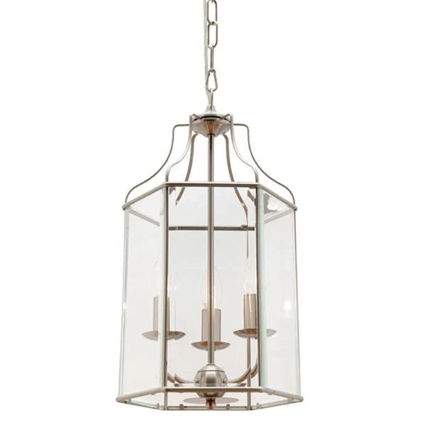 Timeless Glass Pendant Light in Satin Chrome (1/3/6 Light)