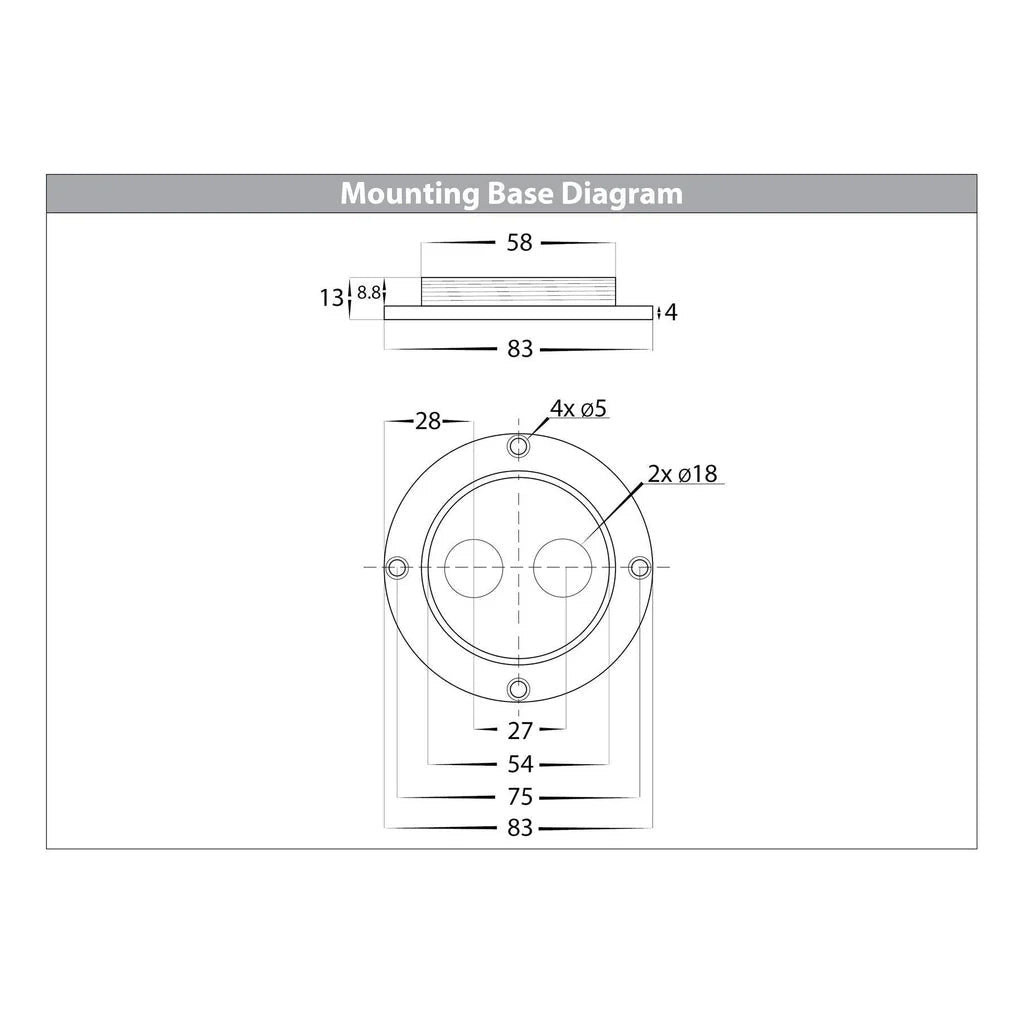 Titanium Aluminium Highlite Bollard Light 445mm - HV1601T-TTM, HV1602T-TTM