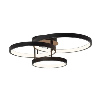 Ultra Modern LED Ceiling Fixture 3 Light 84w in Black or White - Mases LightingCougar Lighting