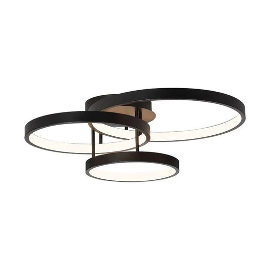 Ultra Modern LED Ceiling Fixture 3 Light 84w in Black or White - Mases LightingCougar Lighting