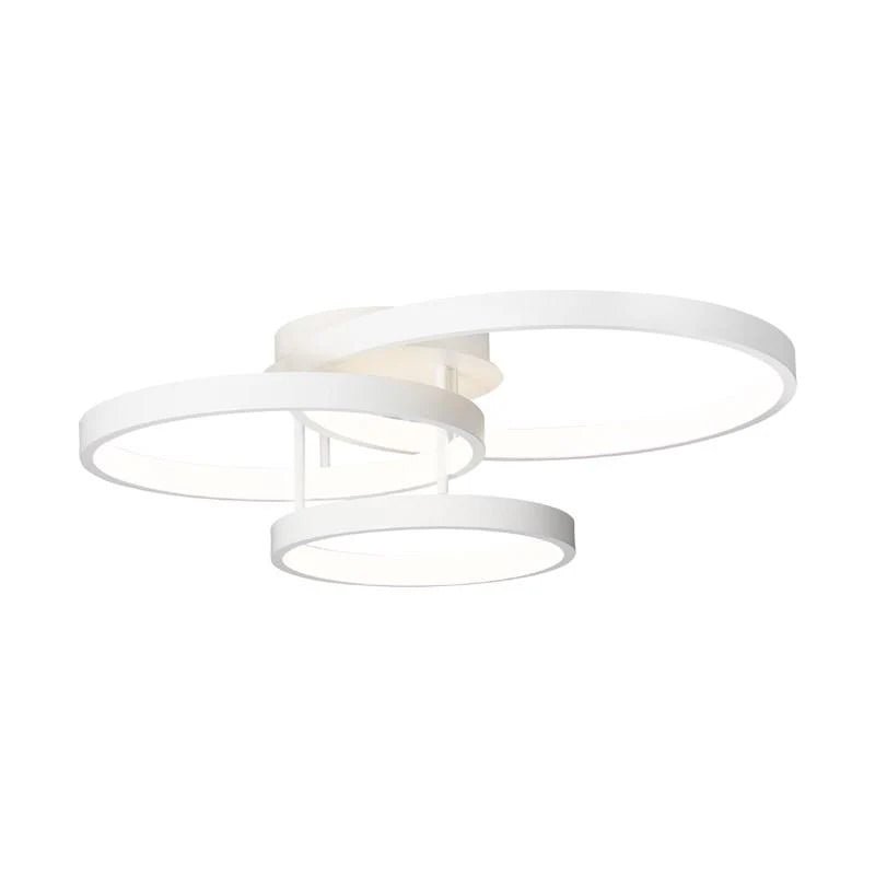 Ultra Modern LED Ceiling Fixture 3 Light 84w in Black or White