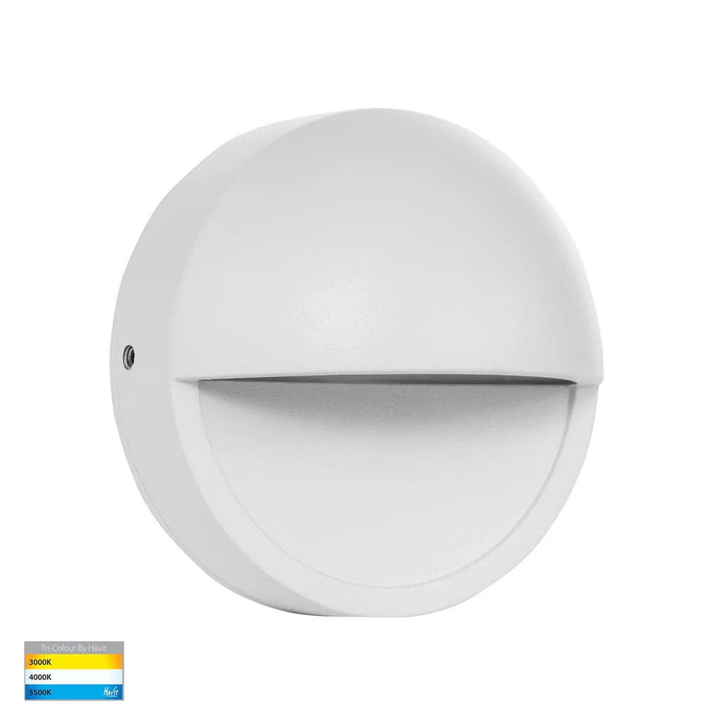 Veko LED Step Light with Eyelid CCT 10w in Black, White Havit Lighting - HV2929T - Mases LightingHavit Lighting