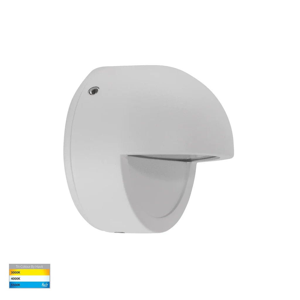 Veko LED Step Light with Eyelid CCT 2w in Black, White Havit Lighting - HV2927T - Mases LightingHavit Lighting