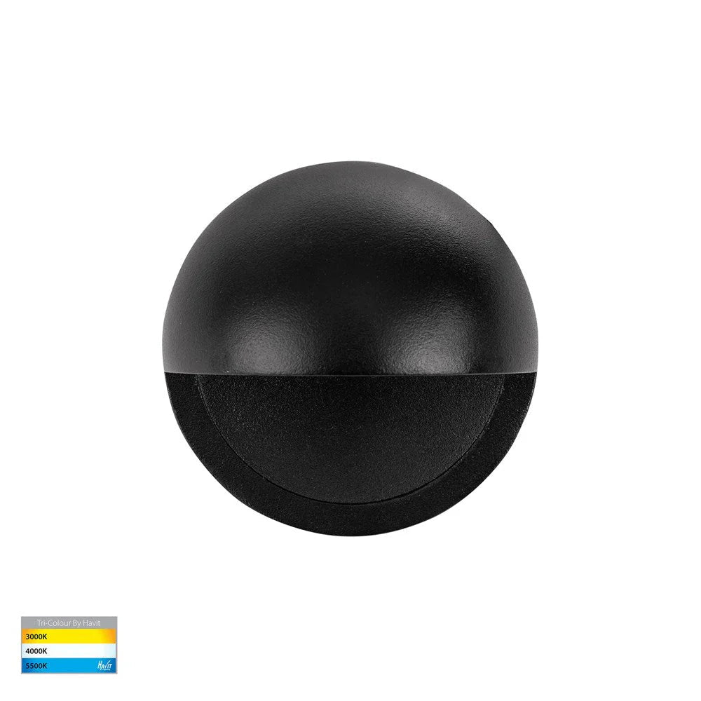 Veko LED Step Light with Eyelid CCT 2w in Black, White Havit Lighting - HV2927T - Mases LightingHavit Lighting