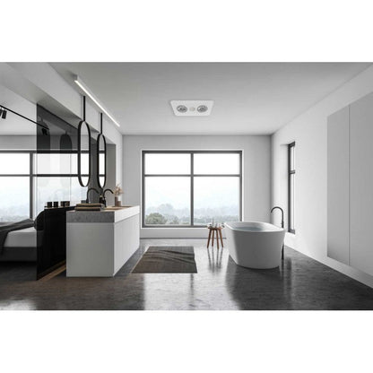 Ventair Heatforce DC 2 Bathroom 3 - in - 1 Heat, Light & Exhaust Fan | White - Mases LightingVentair