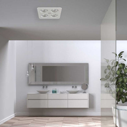 Ventair Heatforce DC 4 Bathroom 3 - in - 1 Heat, Light & Exhaust Fan with Boost | White - Mases LightingVentair